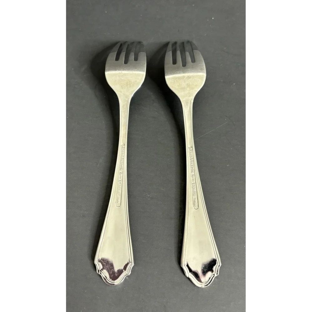 2 Reed & Barton Canter Place Salad Forks Stainless Steel Flatware 7